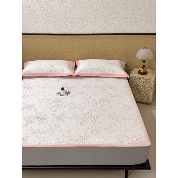 91家纺网 家纺一手货源 找家纺 卡初家居（原微来） 2026新款夏天A类母婴级凉感值过0.21凉豆豆软席凉席席子-思琳娜系列 思琳娜-冰粉