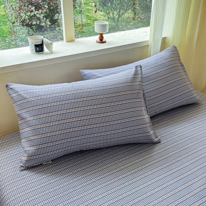 91家纺网 家纺一手货源 找家纺 红日子纺织品 2026新款老粗布原棉床单单床单床单单件 蓝隅