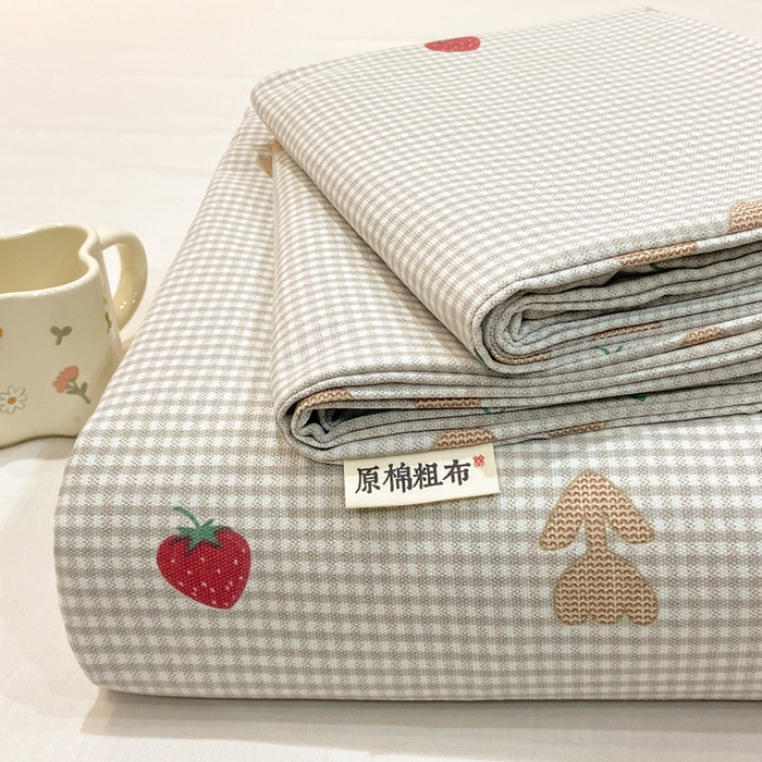 红日子纺织品 2026新款老粗布原棉床单单床单床单单件 莓犬