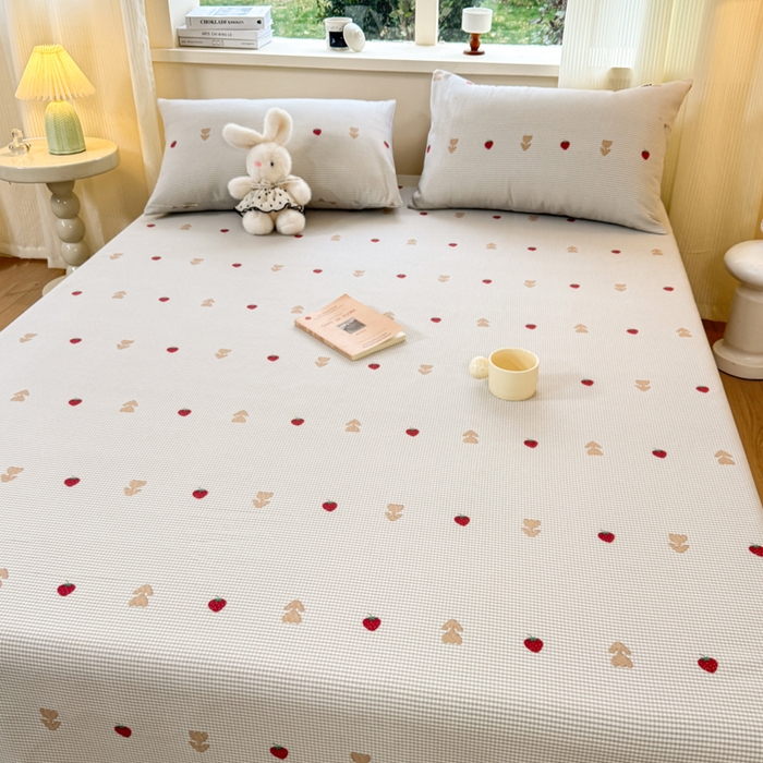 91家纺网 家纺一手货源 找家纺 红日子纺织品 2026新款老粗布原棉床单单床单床单单件 莓犬