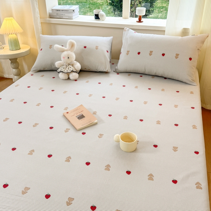 91家纺网 家纺一手货源 找家纺 红日子纺织品 2026新款老粗布原棉床单单床单床单单件 莓犬