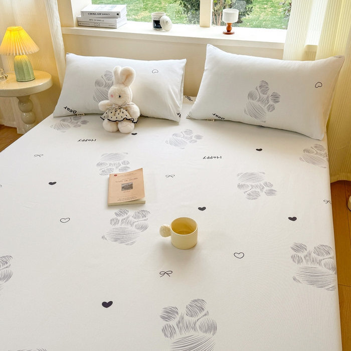 91家纺网 家纺一手货源 找家纺 红日子纺织品 2026新款老粗布原棉床单单床单床单单件 眠熊