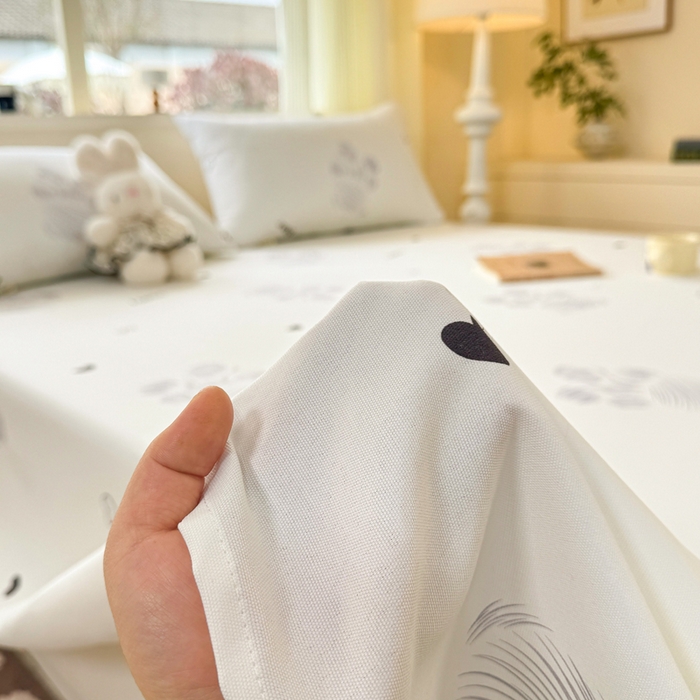 91家纺网 家纺一手货源 找家纺 红日子纺织品 2026新款老粗布原棉床单单床单床单单件 眠熊