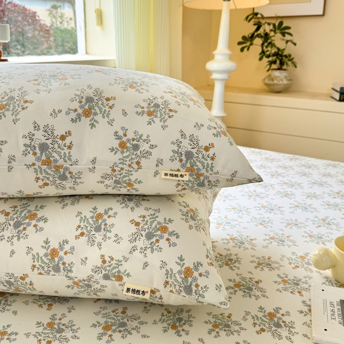 91家纺网 家纺一手货源 找家纺 红日子纺织品 2026新款老粗布原棉床单单床单床单单件 茉香