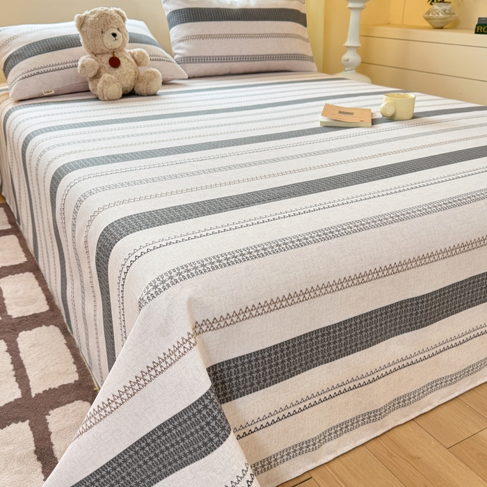 91家纺网 家纺一手货源 找家纺 红日子纺织品 2026新款老粗布原棉床单单床单床单单件 墨痕