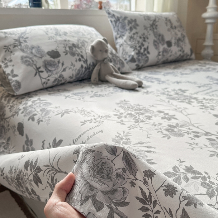 91家纺网 家纺一手货源 找家纺 红日子纺织品 2026新款老粗布原棉床单单床单床单单件 墨玫