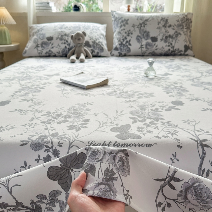 91家纺网 家纺一手货源 找家纺 红日子纺织品 2026新款老粗布原棉床单单床单床单单件 墨玫