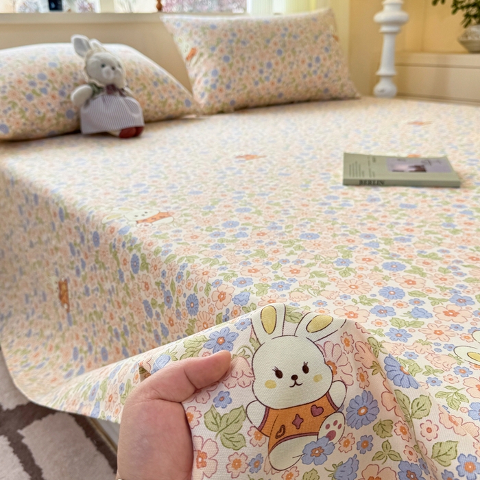 91家纺网 家纺一手货源 找家纺 红日子纺织品 2026新款老粗布原棉床单单床单床单单件 晴野