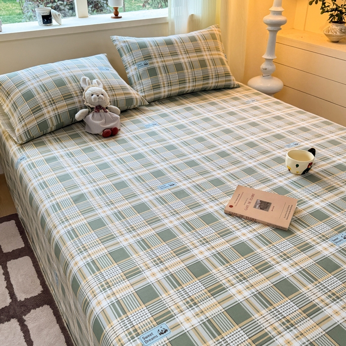 91家纺网 家纺一手货源 找家纺 红日子纺织品 2026新款老粗布原棉床单单床单床单单件 秋格