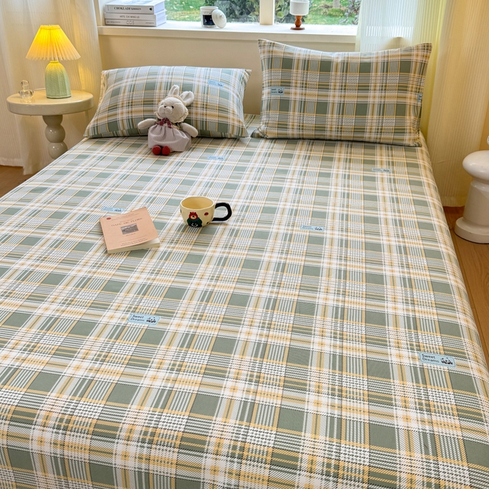 91家纺网 家纺一手货源 找家纺 红日子纺织品 2026新款老粗布原棉床单单床单床单单件 秋格