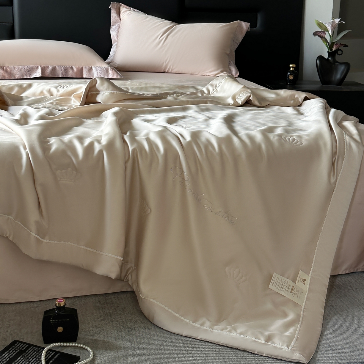 摩时 2026新款纯色天丝夏被夏凉被空调被 丝悦-燕麦色