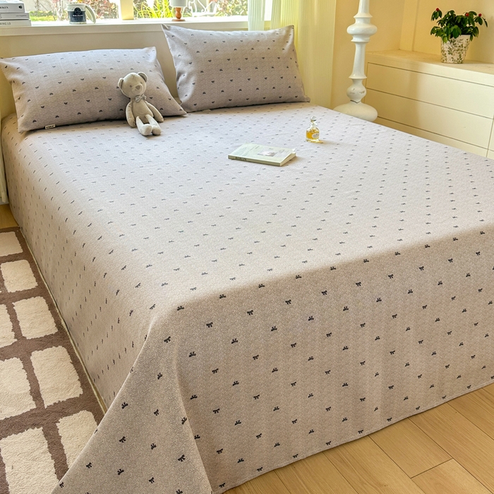 91家纺网 家纺一手货源 找家纺 红日子纺织品 2026新款老粗布原棉床单单床单床单单件 星茅