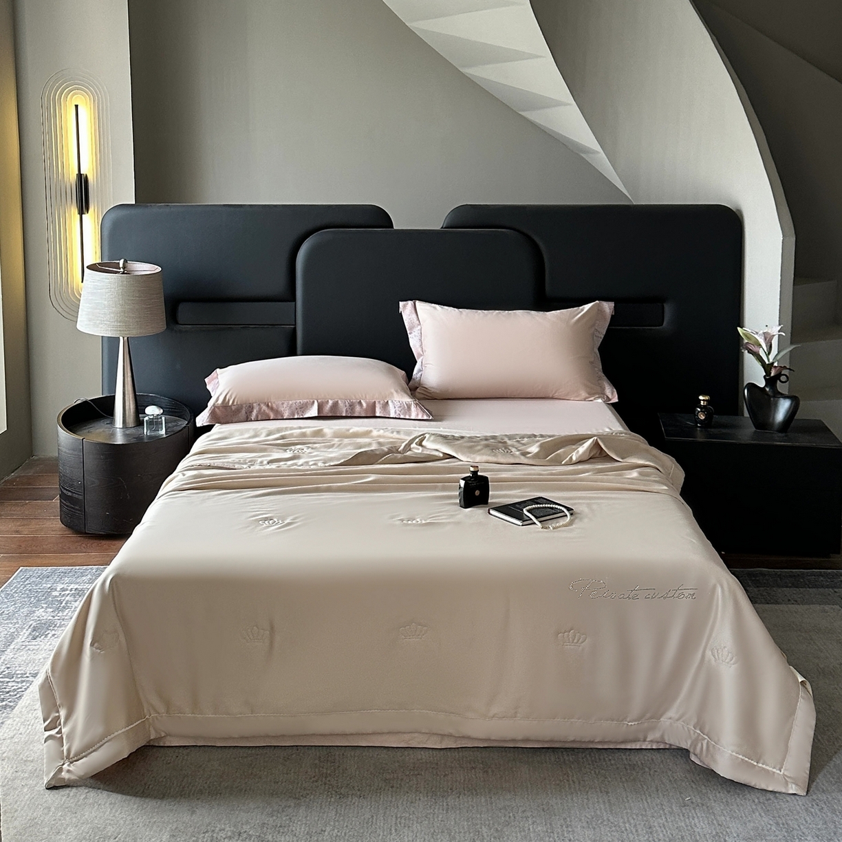 91家纺网 家纺一手货源 找家纺 摩时 2026新款纯色天丝夏被夏凉被空调被 丝悦-燕麦色