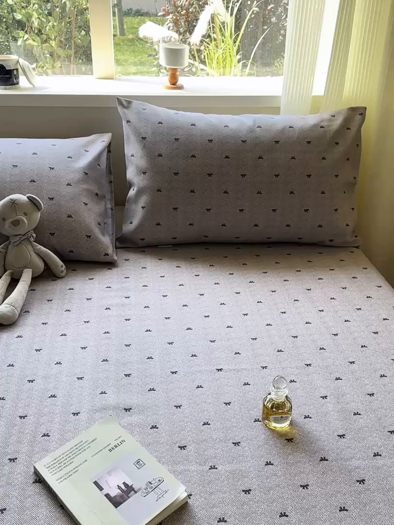 91家纺网 家纺一手货源 找家纺 红日子纺织品 2026新款老粗布原棉床单单床单床单单件 星茅