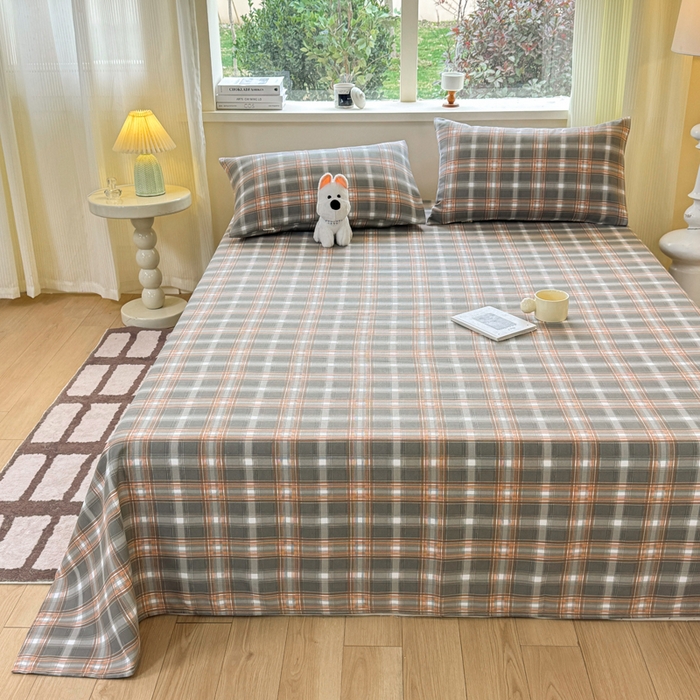 91家纺网 家纺一手货源 找家纺 红日子纺织品 2026新款老粗布原棉床单单床单床单单件 序章