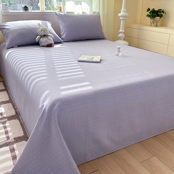 91家纺网 家纺一手货源 找家纺 红日子纺织品 2026新款老粗布原棉床单单床单床单单件 紫织