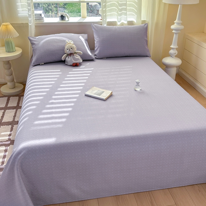 91家纺网 家纺一手货源 找家纺 红日子纺织品 2026新款老粗布原棉床单单床单床单单件 紫织