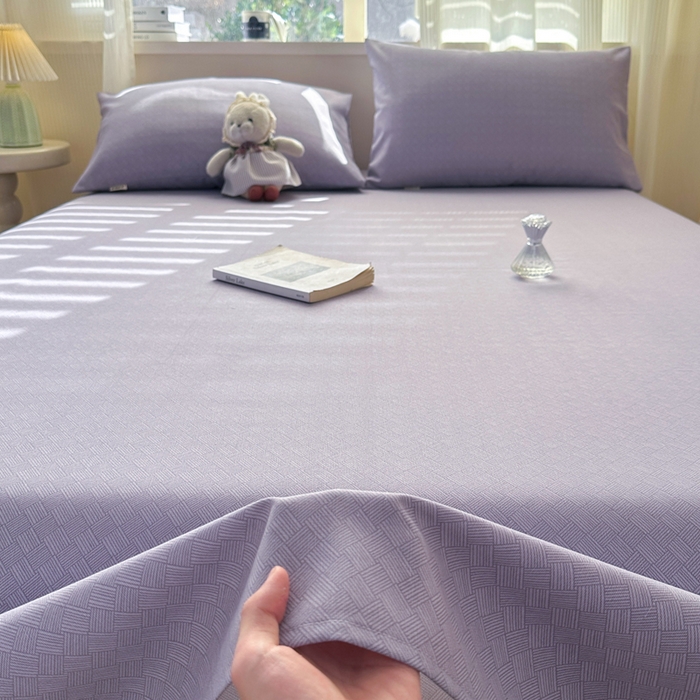 91家纺网 家纺一手货源 找家纺 红日子纺织品 2026新款老粗布原棉床单单床单床单单件 紫织