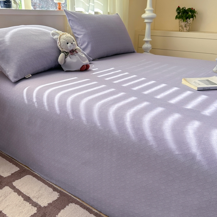 91家纺网 家纺一手货源 找家纺 红日子纺织品 2026新款老粗布原棉床单单床单床单单件 紫织