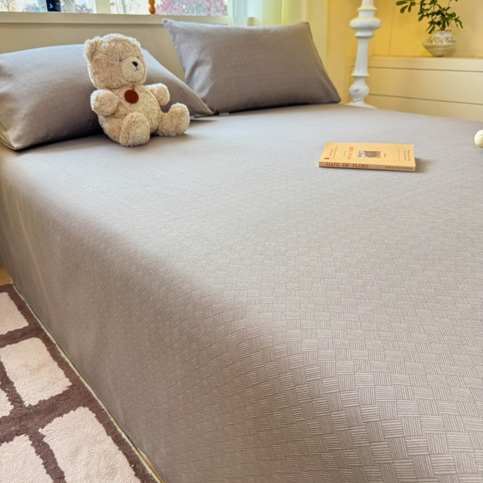 91家纺网 家纺一手货源 找家纺 红日子纺织品 2026新款老粗布原棉床单单床单床单单件 棕柯