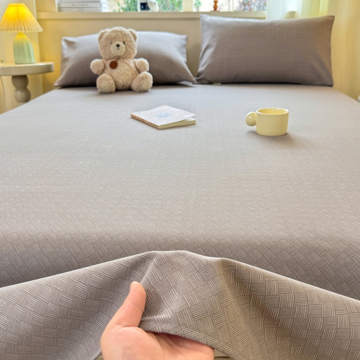 91家纺网 家纺一手货源 找家纺 红日子纺织品 2026新款老粗布原棉床单单床单床单单件 棕柯