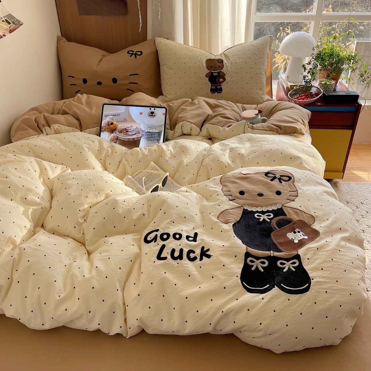 沐慕 2026新款大贴布绣云朵棉四件套 Coco小姐