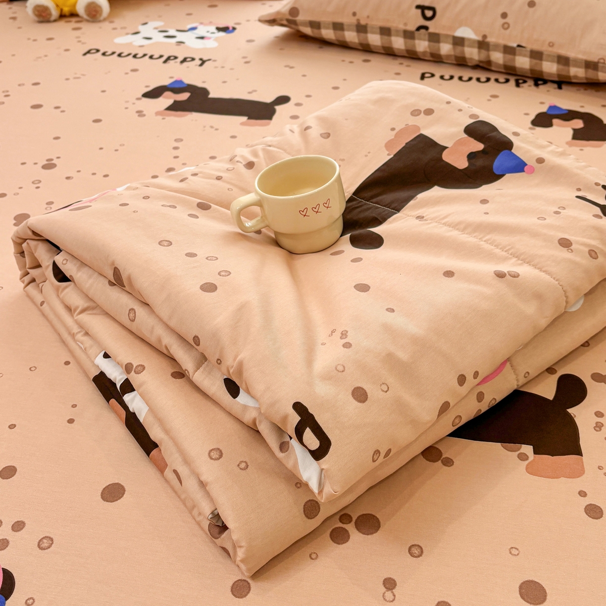 雅居纺家纺 2026新款A版全棉B版凉感夏被夏凉被空调被 夏被 斑点狗