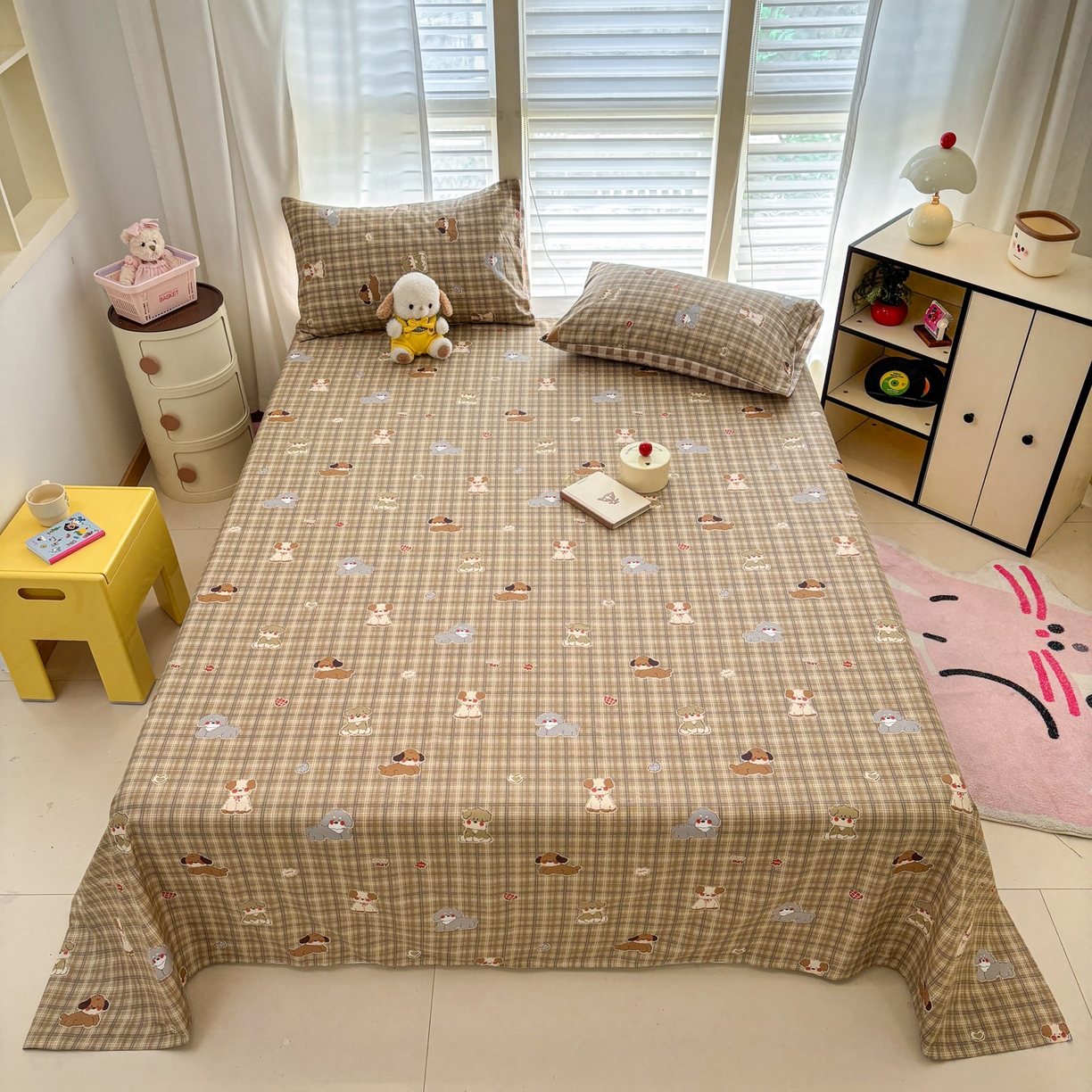 91家纺网 家纺一手货源 找家纺 雅居纺家纺 2026新款A版全棉B版凉感夏被夏凉被空调被 夏被 HI小狗