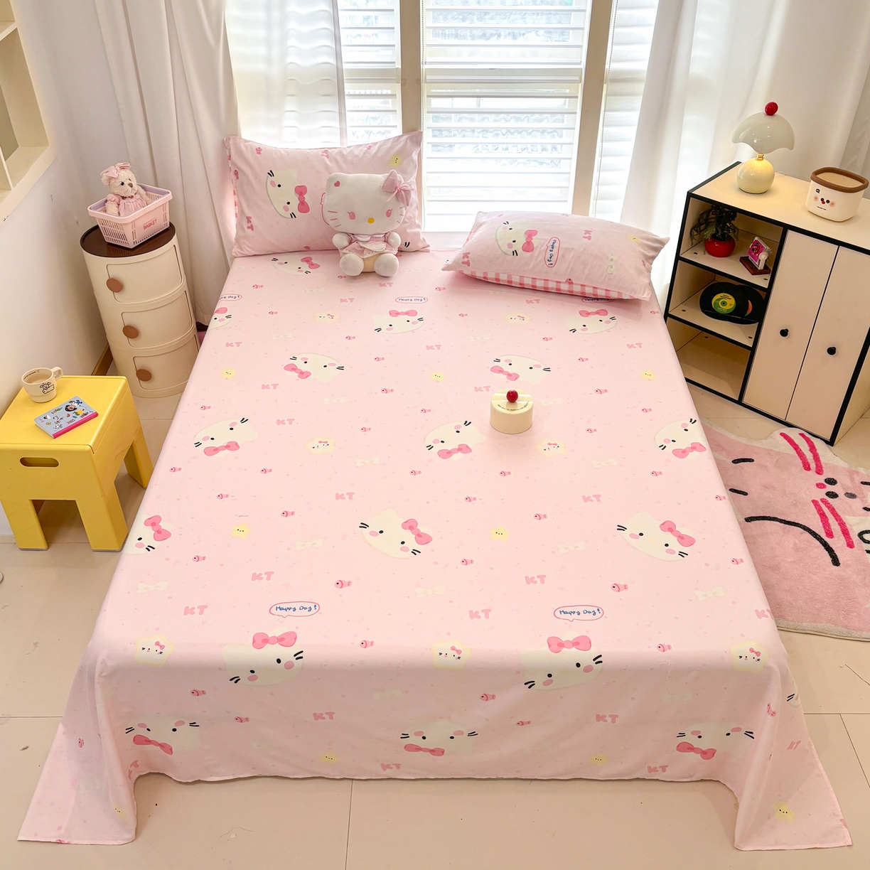 91家纺网 家纺一手货源 找家纺 雅居纺家纺 2026新款A版全棉B版凉感夏被夏凉被空调被 夏被 快乐小猫