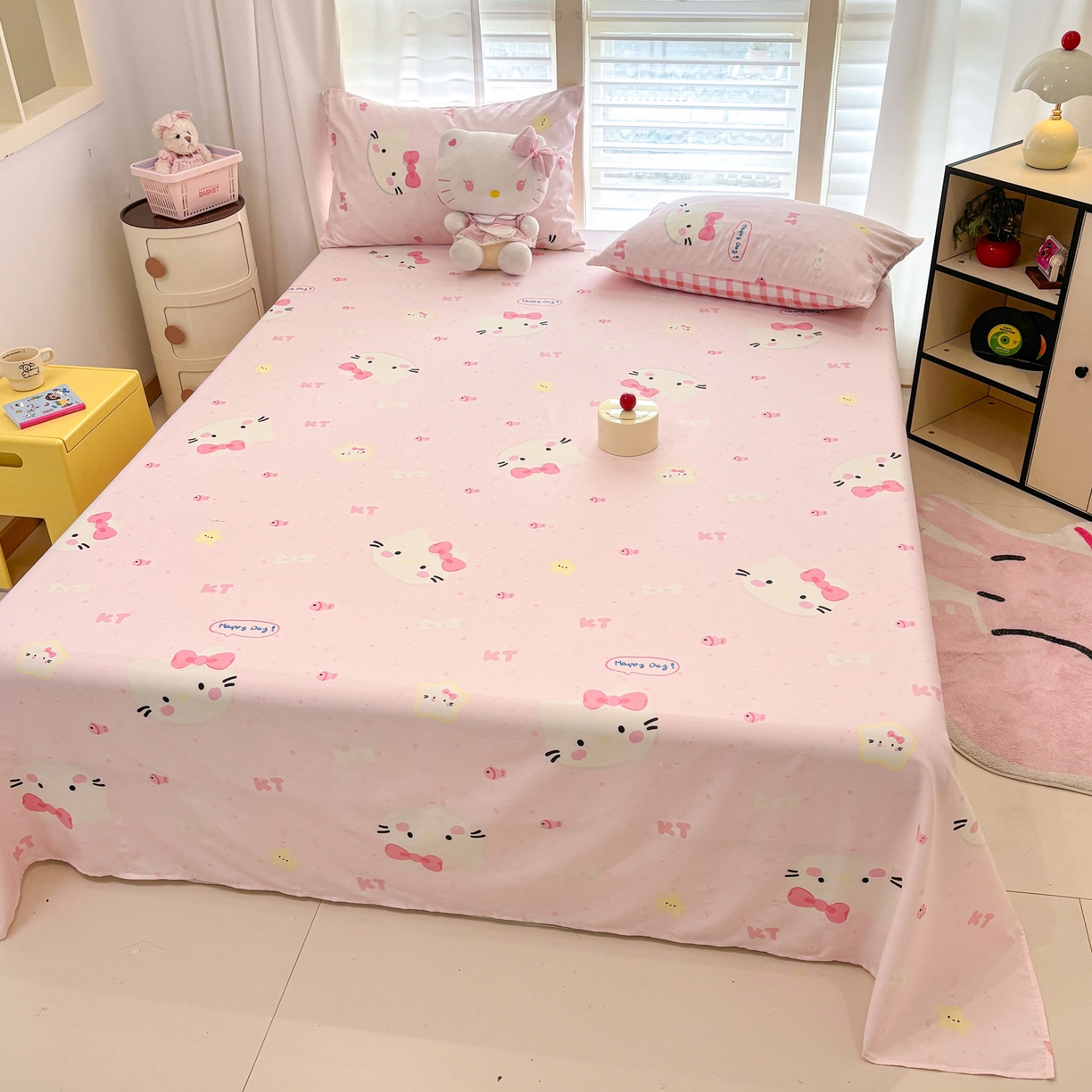 91家纺网 家纺一手货源 找家纺 雅居纺家纺 2026新款A版全棉B版凉感夏被夏凉被空调被 夏被 快乐小猫