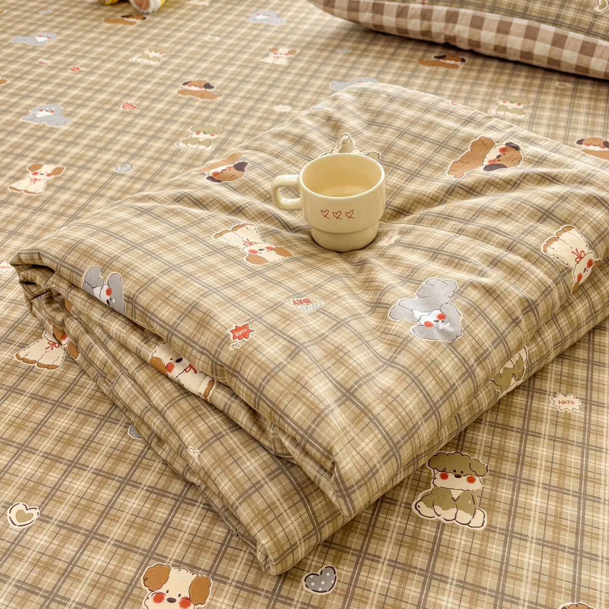 91家纺网 家纺一手货源 找家纺 雅居纺家纺 2024新款高克重印花牛奶绒单被套 兰墨花朵