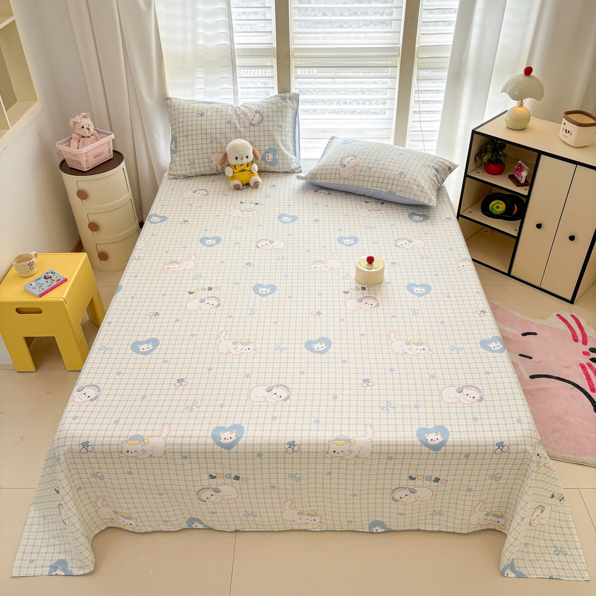 91家纺网 家纺一手货源 找家纺 雅居纺家纺 2026新款A版全棉B版凉感夏被夏凉被空调被 夏被 贪睡猫猫