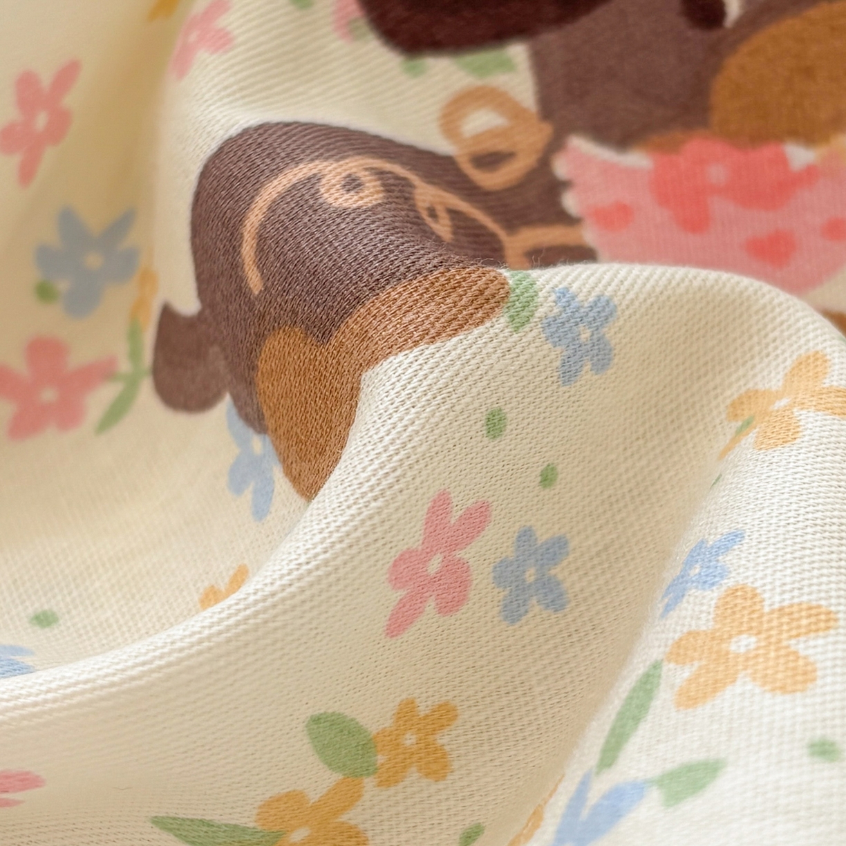 91家纺网 家纺一手货源 找家纺 雅居纺家纺 2026新款全棉纯棉单床单床笠枕套单件单品系列 单品 碎花腊肠狗