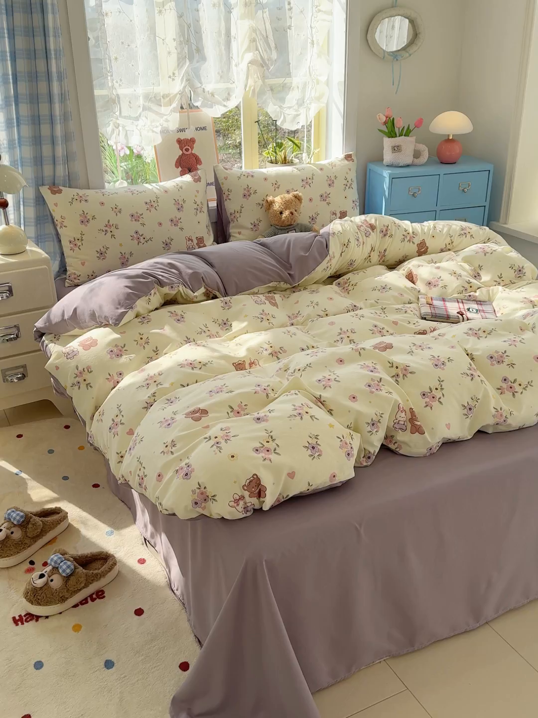 91家纺网 家纺一手货源 找家纺 （总）元禾 2026新款A类古法水洗仿棉云感纱四件套