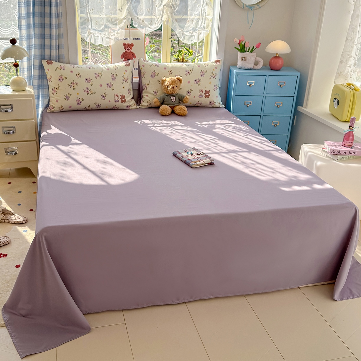 91家纺网 家纺一手货源 找家纺 （总）元禾 2026新款A类古法水洗仿棉云感纱四件套