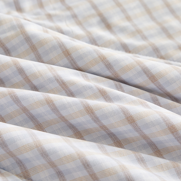 91家纺网 家纺一手货源 找家纺 海洋家纺 2026新款100%新疆棉花格子夏被亲肤仿棉夏凉被纯手包边空调被薄被子 格言