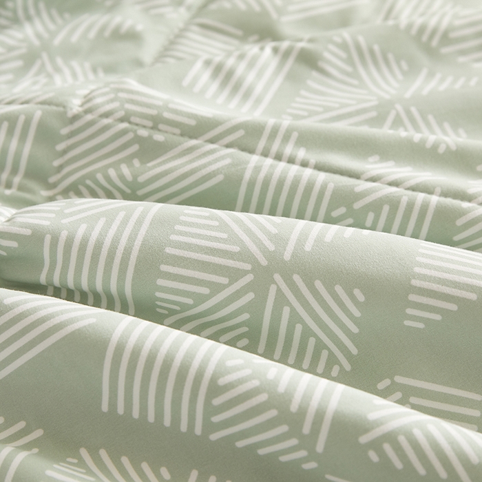 91家纺网 家纺一手货源 找家纺 海洋家纺 2026新款100%新疆棉花格子夏被亲肤仿棉夏凉被纯手包边空调被薄被子 米亚-绿