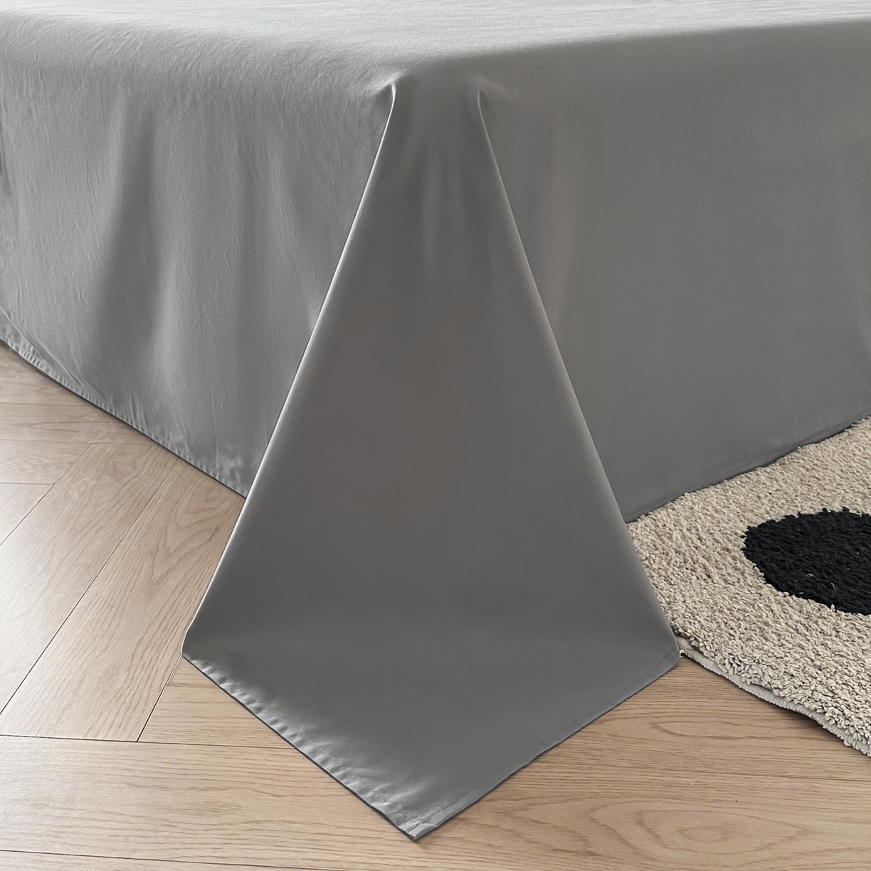 91家纺网 家纺一手货源 找家纺 ab家纺 2026新款刺绣双拼40支全棉水洗四件套 紫灰