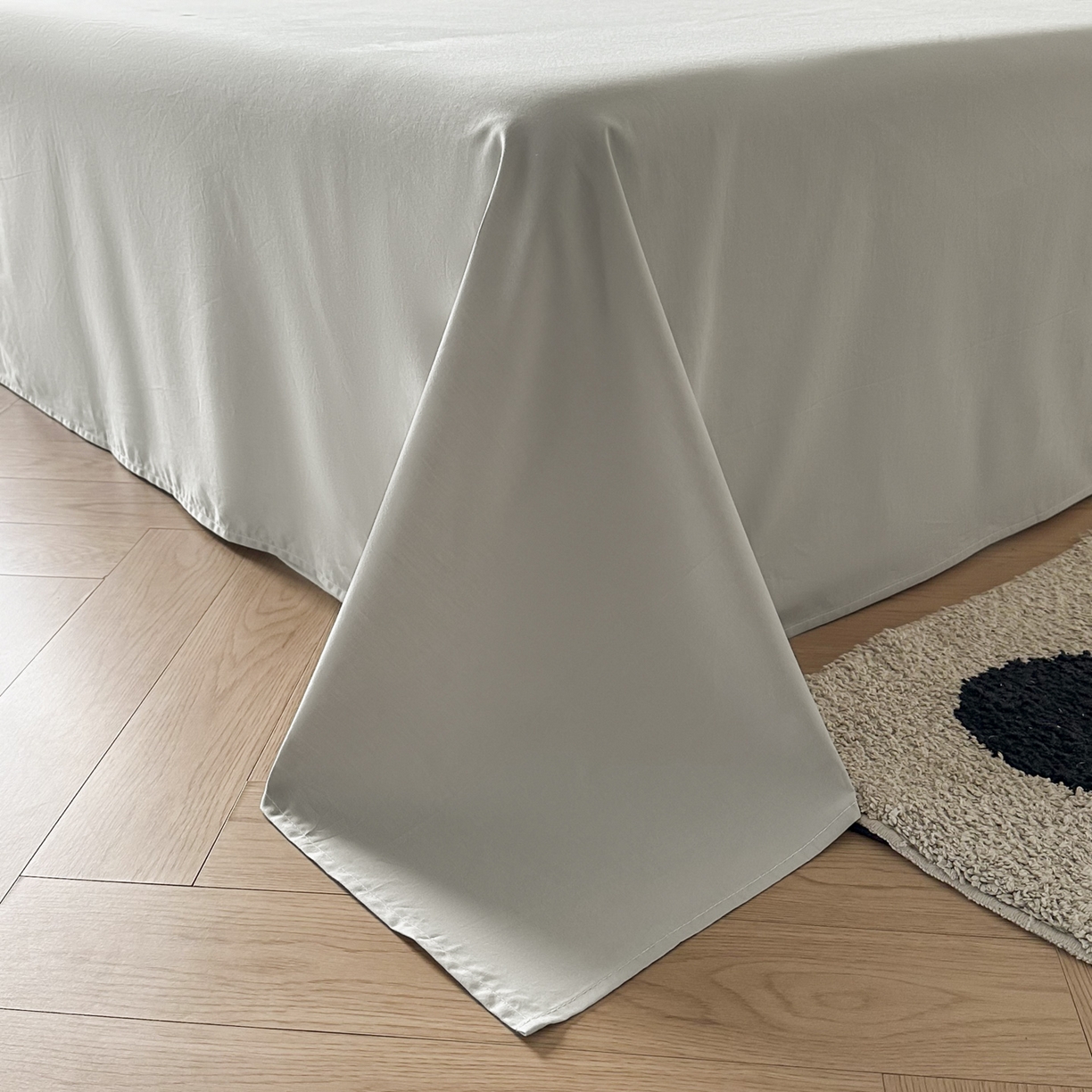 91家纺网 家纺一手货源 找家纺 ab家纺 2026新款刺绣双拼40支全棉水洗四件套 蓝灰