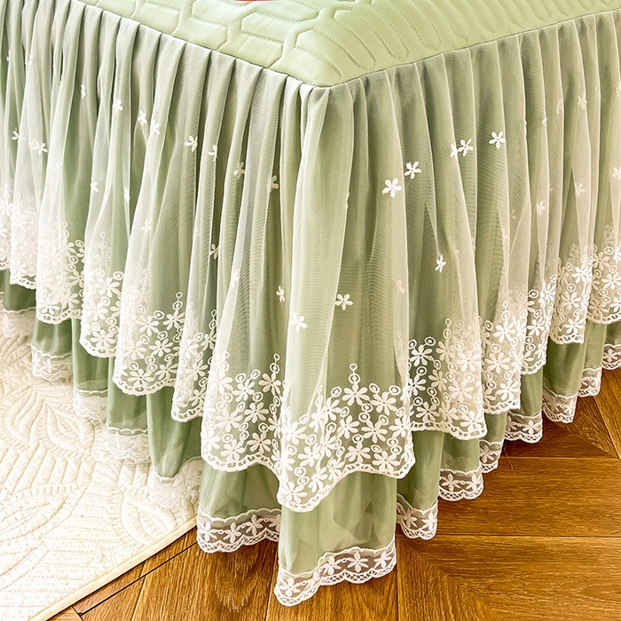 91家纺网 家纺一手货源 找家纺 后庭寝室 2026春夏新款乳胶凉席夏凉被空调被夏被四件套-爱意系列 爱意-水绿