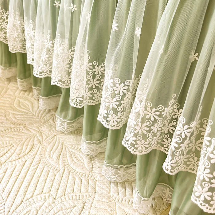 91家纺网 家纺一手货源 找家纺 后庭寝室 2026春夏新款乳胶凉席夏凉被空调被夏被四件套-爱意系列 爱意-水绿