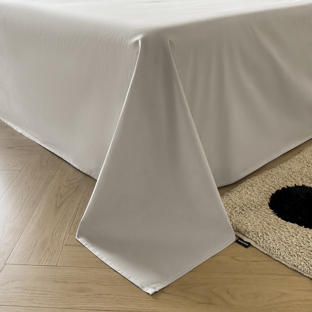 91家纺网 家纺一手货源 找家纺 ab家纺 2026新款刺绣双拼40支全棉水洗四件套 晴空蓝烟灰