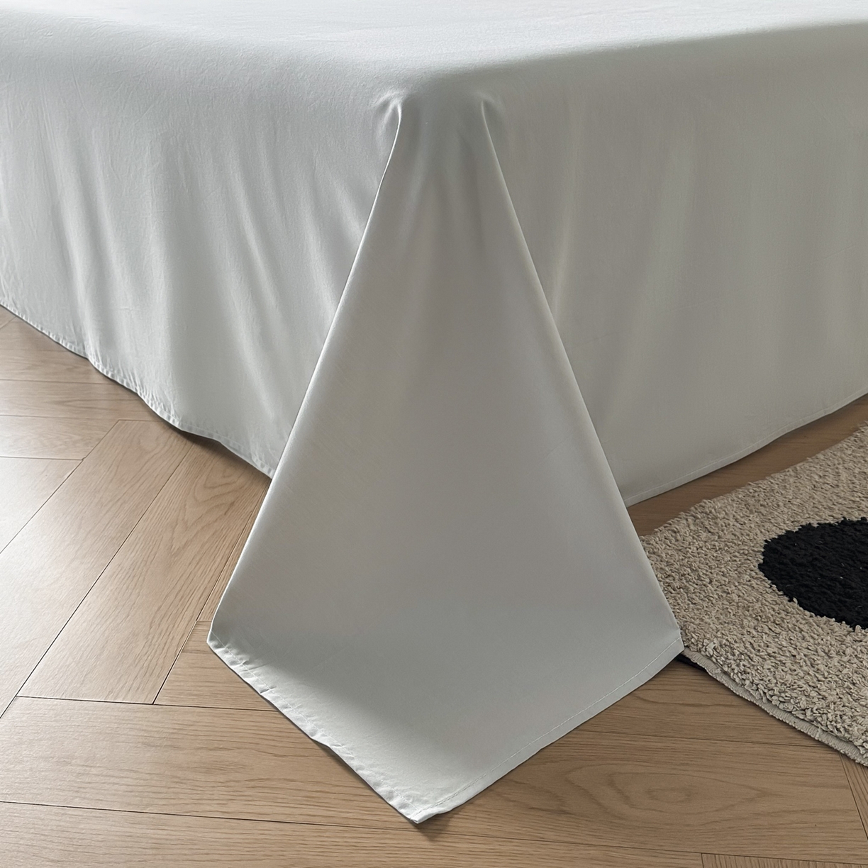 91家纺网 家纺一手货源 找家纺 ab家纺 2026新款刺绣双拼40支全棉水洗四件套 深灰烟灰