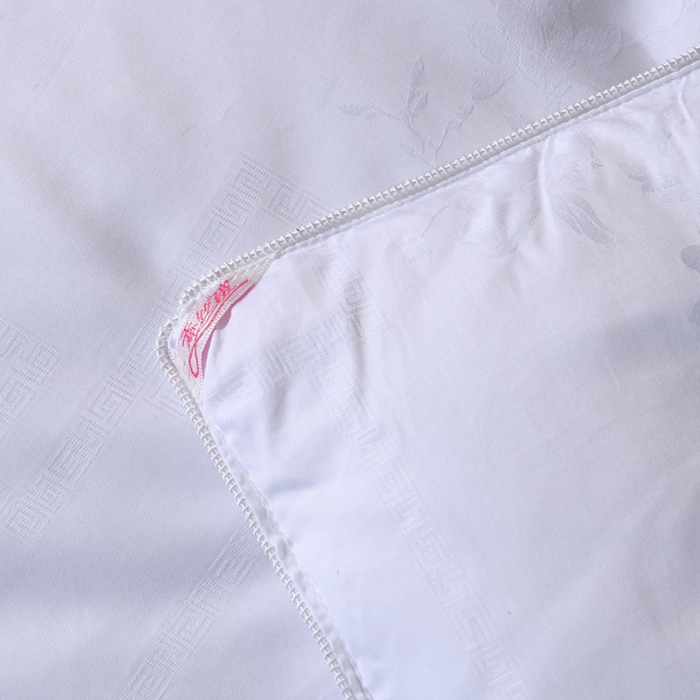 91家纺网 家纺一手货源 找家纺 禹祥家纺 2026新款60s全棉提花蚕丝被被子被芯-芳菲影致系列 芳菲影致-白色