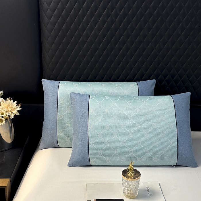 91家纺网 家纺一手货源 找家纺 （总）小牛席业 2026春夏新款小玫瑰夏凉枕系列枕头枕芯（枕套+枕芯）夏天凉枕头冰丝枕头凉感枕头