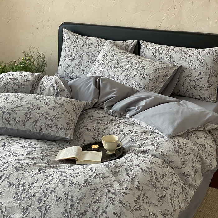 91家纺网 家纺一手货源 找家纺 （总）宜代光年 2026新款全棉厚织色织大提花四件套系列