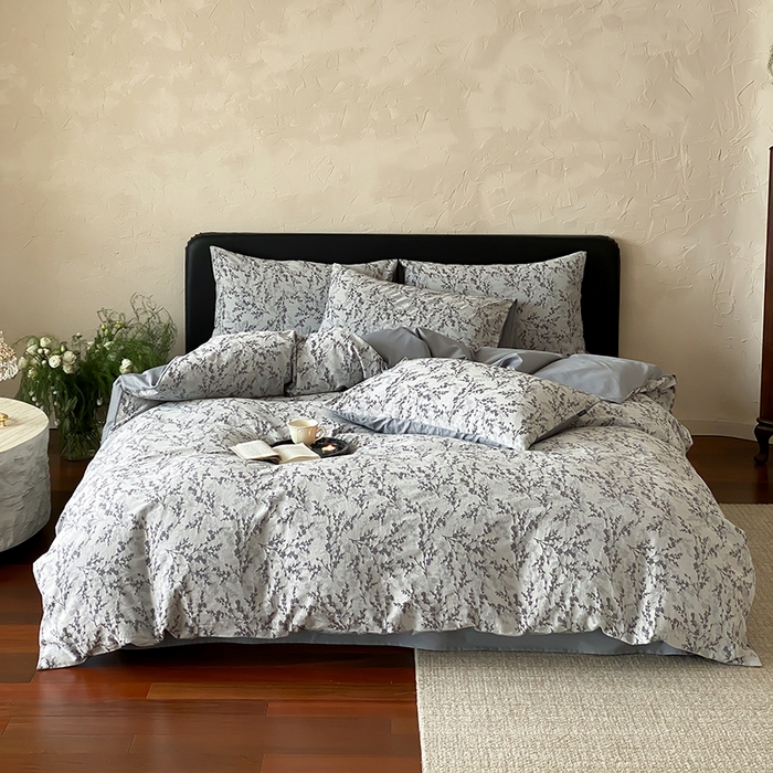 91家纺网 家纺一手货源 找家纺 宜代光年 2026新款全棉厚织色织大提花四件套系列 甜策