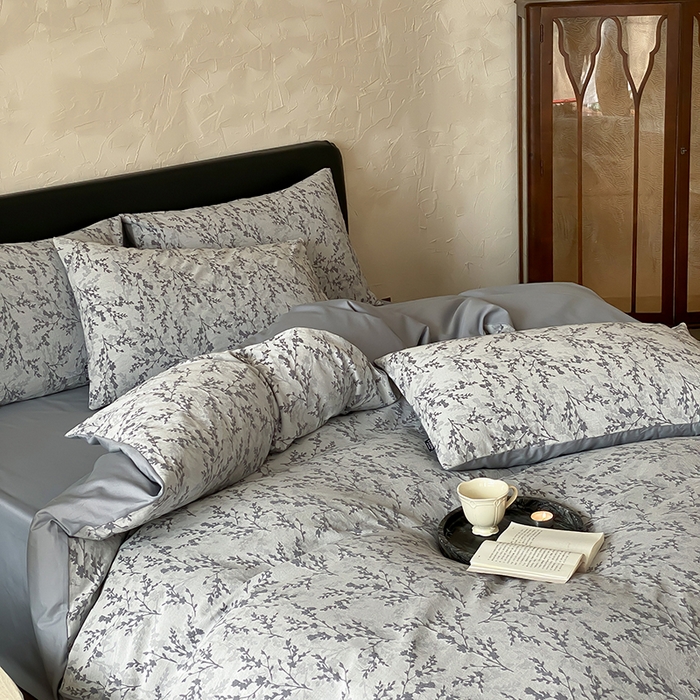 91家纺网 家纺一手货源 找家纺 宜代光年 2026新款全棉厚织色织大提花四件套系列 甜策