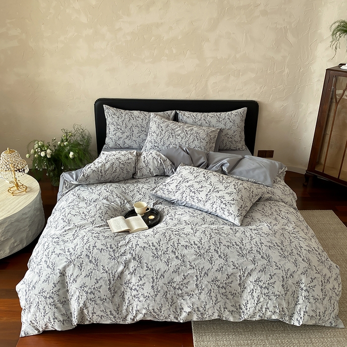 91家纺网 家纺一手货源 找家纺 宜代光年 2026新款全棉厚织色织大提花四件套系列 甜策