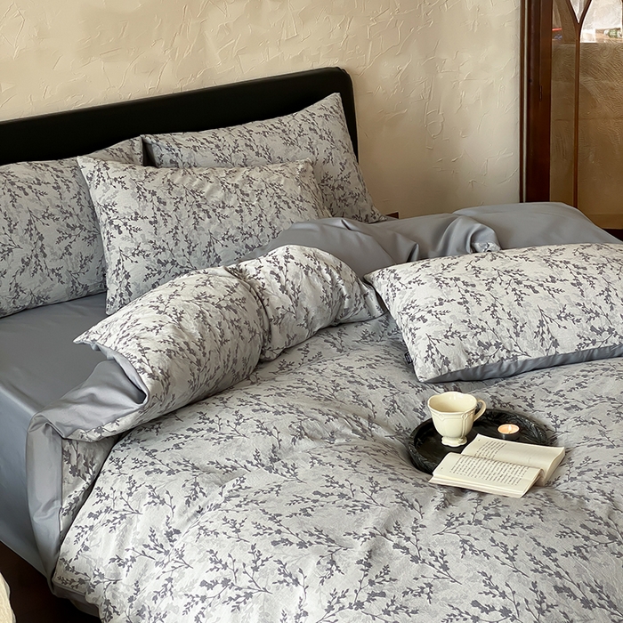 91家纺网 家纺一手货源 找家纺 宜代光年 2026新款全棉厚织色织大提花四件套系列 甜策